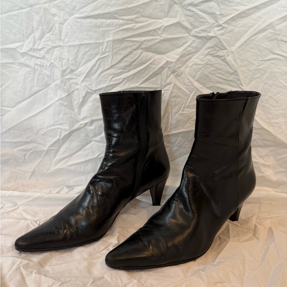 Stuart Weitzman Black Ankle Booties - Picture 3 of 5